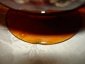 Старинная вазочка-конфетница,медовое стекло-кракле, окантовка-латунь в серебрении, Модерн - вид 7