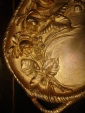 Стариный поднос-визитница БУКЕТ РОЗ,золоченая бронза,рельефный декор, подпись,19в, НаполеонIII - вид 5