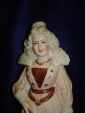 старинная статуэтка дама с веером германия h-24см - вид 1