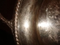 Старинный большой поднос с ручками,штихель.серебрение,модерн,61на38.5см - вид 4