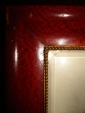 Старинная настольная рамка для фото,дерево,латунь,родное стекло с фасетом,Россия,19в. - вид 6