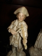 Пара старинных фарфоровых статуэток:СКРИПАЧ и ПЕВИЦА(дуэт),Фолькштедт,ф-ка Эккерта,Германия - вид 2