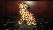 статуэтка фарфоровая леопард , высота 12.5 см