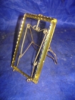 старинная рамочка,родное стекло с фигурным фасетом