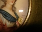 Старинная миниатюра в раме - ПОРТРЕТ ДАМЫ,живопись, подпись,19в., Мария-Антуанетта? - вид 3