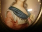 Старинная миниатюра в раме - ПОРТРЕТ ДАМЫ,живопись, подпись,19в., Мария-Антуанетта? - вид 4