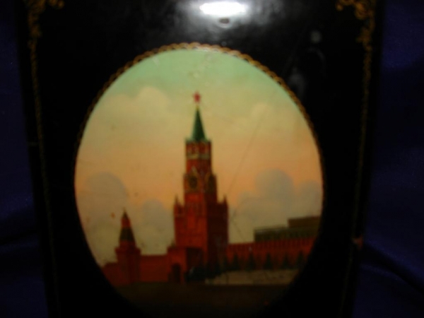 шкатулка Кремль ( 30-е годы )роспись