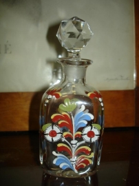 Старинный флакон для духов,эмали,1870е,Россия,ИСЗ?