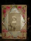 Старинная тисненая рамочка для фото из целлулоида