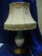 старинная настольная лампа(братья Шлегельмильх),фарфор,бронза,шелк - вид 1