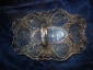 Старин корзинка-конфетница стекло Мальцов 1870-е - вид 3