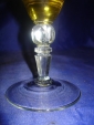 старинная вазочка для варенья желтого стекла№1 - вид 1