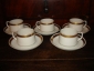 Старинная чайная пара №1 КЛАССИКА,фарфор, цировка золотом, Вербилки(бывш.Гарднер),1926-27гг - вид 8
