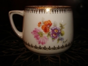 Старинная чашка,фарфор,декор-«Цветы Гоцовски»,клеймо,ГАРДНЕР,Россия,1870е гг.