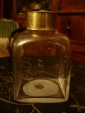 Старинная чайница с двумя крышками, стекло, латунь, Мальцов, Россия,19в. - вид 3