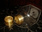 Старинная чайница с двумя крышками, стекло, латунь, Мальцов, Россия,19в. - вид 4
