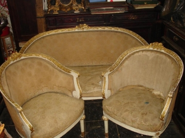 РОКОКО:Старинный гарнитур(диван,2 кресла),Россия