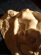 Старинная скульптурная группа(эротика),алебастр - вид 3