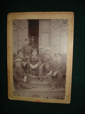 Старинный групповой кабинет-портрет:ТАМОЖЕННИКИ(Таможенная служба Российской империи),до 1917г.