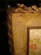 Старинная рамка в стиле АМПИР,бронза,шелк.гобелен - вид 3
