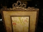 Старинная рамка в стиле АМПИР,бронза,шелк.гобелен - вид 2