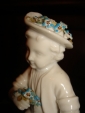 Старинная статуэтка №1 Мальчик-паж с цветами,фарфор,Giulio Richard,Италия,19век - вид 7