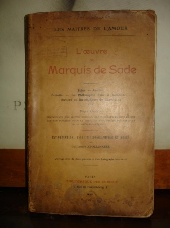 Маркиз да Сад.(комм.Аполлинера),на франц.яз.,1910е