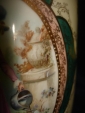 старинная ваза с медальоном ПРЕКРАСНАЯ САДОВНИЦА,фарфор, Франкенталь Пфальц, Германия - вид 4