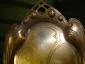 МОДЕРН:старинный набор-5 комбинированных рюмок(стекло,латунь) и поднос-фраже, 1880-е, МАЛЬЦОВ? - вид 6