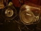 Старинная большая чайница,стекло, ручная гранка, стеклянная крышка, линза, Мальцов,Россия,1830-е гг. - вид 5