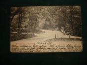 Старинная открытка:ПАВЛОВСК,мост и каскад у Старой Сильвии,Россия,1906г.