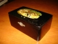 старинная чайная коробка(шкатулка)папье-машеТРОЙКА - вид 4