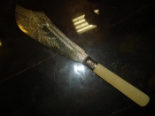 Огромный старинный нож(штихель),длина-30.5см