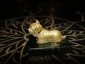 Старинная миниатюра на мраморе:Собака,венская бронза,3на1.5см, - вид 4