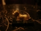 Старинная миниатюра на мраморе:Собака,венская бронза,3на1.5см, - вид 6