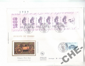 КПД Франция 1989 Кареты почта