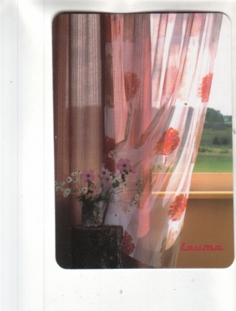Календарик 2002 Цветы шторы