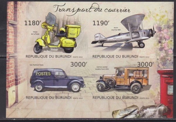 Автомобили Бурунди 2012 самолет мотороллер почта ящик