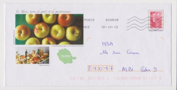 (+) Франция 2013 Гастрономия, яблоки, фрукты