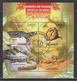 Уганда 2013 Крокодилы ящерицы