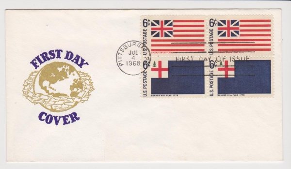 США 1968 Флаги, почта