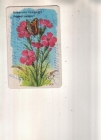 Календарик 1984 Аэрофлот цветы бабочка