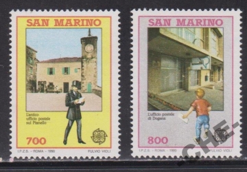 Сан-Марино 1990 Европа архитектура почта С накл.