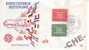КПД Германия 1963 Европа, флаги,самолет, завод