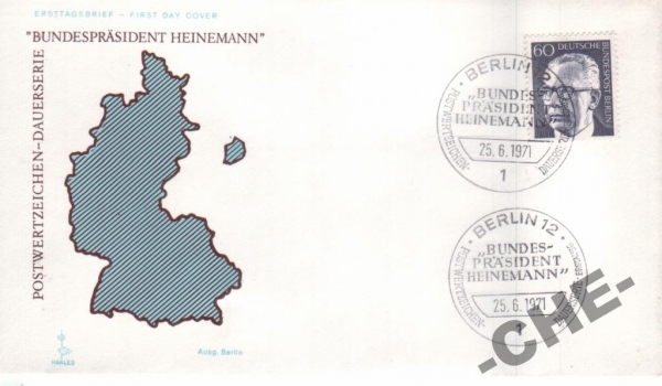 КПД Германия 1971 Персоналии политика карта