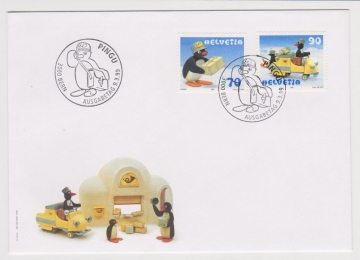 Швейцария 1999 Почта пингвины