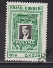 Бразилия 1956 Персоналии марка на марке С накл.
