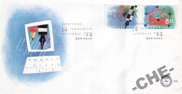 КПД Голландия 1993 Почта Связь Письмо Компьютер