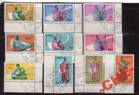 Гвинея 1962 Музыкальные инструменты Гаш. СТО