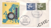КПД Германия 1961 Европа, флаги, карта, птцы